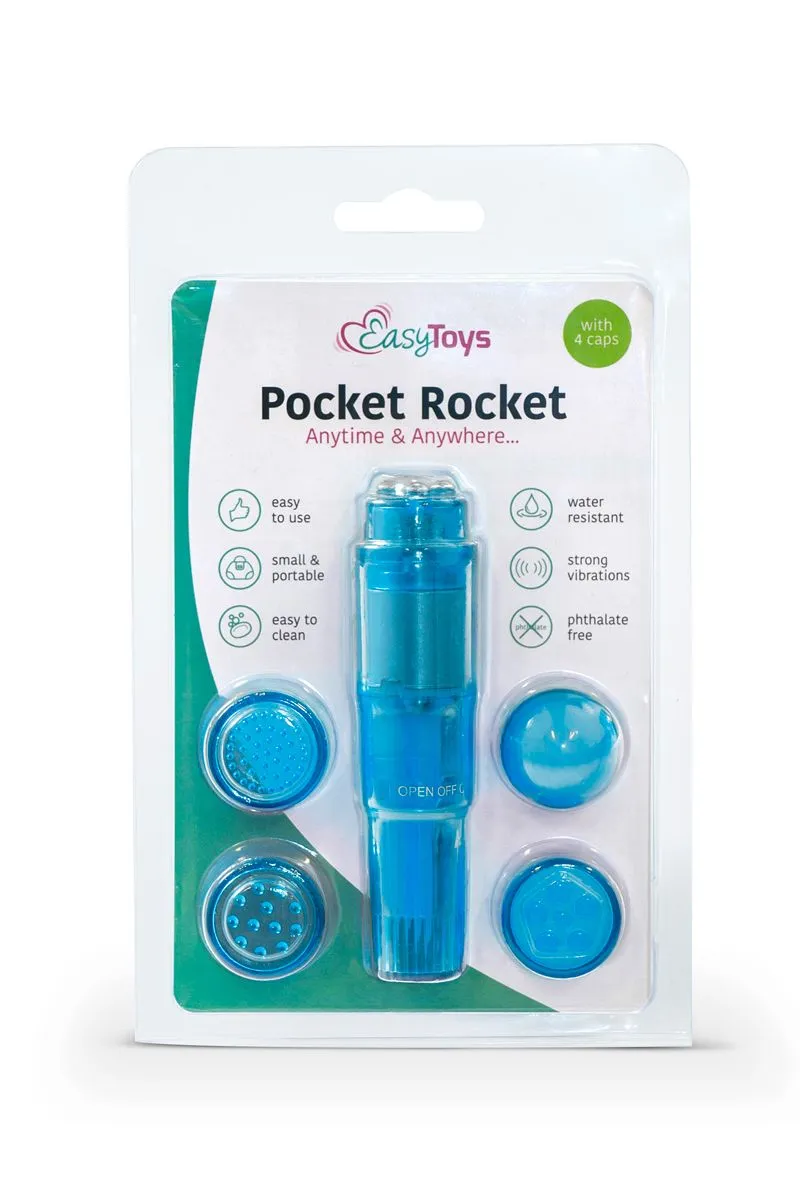 Easytoys Mini Vibe Collection Pocket Rocket - Blauw 4 Easytoys Mini Vibe Collection Pocket Rocket - Blauw - Afbeelding 2
