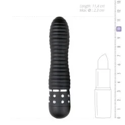 Easytoys Mini Vibe Collection Zwarte Geribbelde Vibrator Met Diamantjes -Cadeautips Verkoop 1625142059.ET086BLK 4