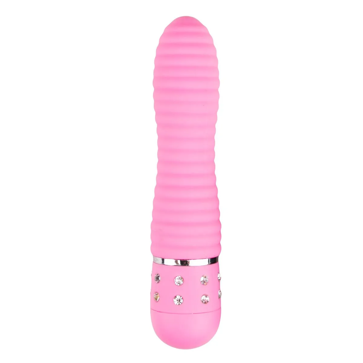 Easytoys Mini Vibe Collection Roze Geribbelde Mini Vibrator Met Diamantjes 3 Easytoys Mini Vibe Collection Roze Geribbelde Mini Vibrator Met Diamantjes