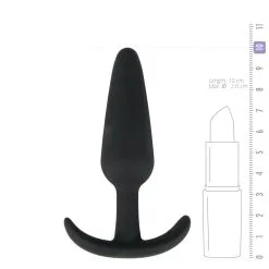 Anal Collection Zwarte Medium Buttplug Met Handvat -Cadeautips Verkoop 1625142099.ET110BLK M 5