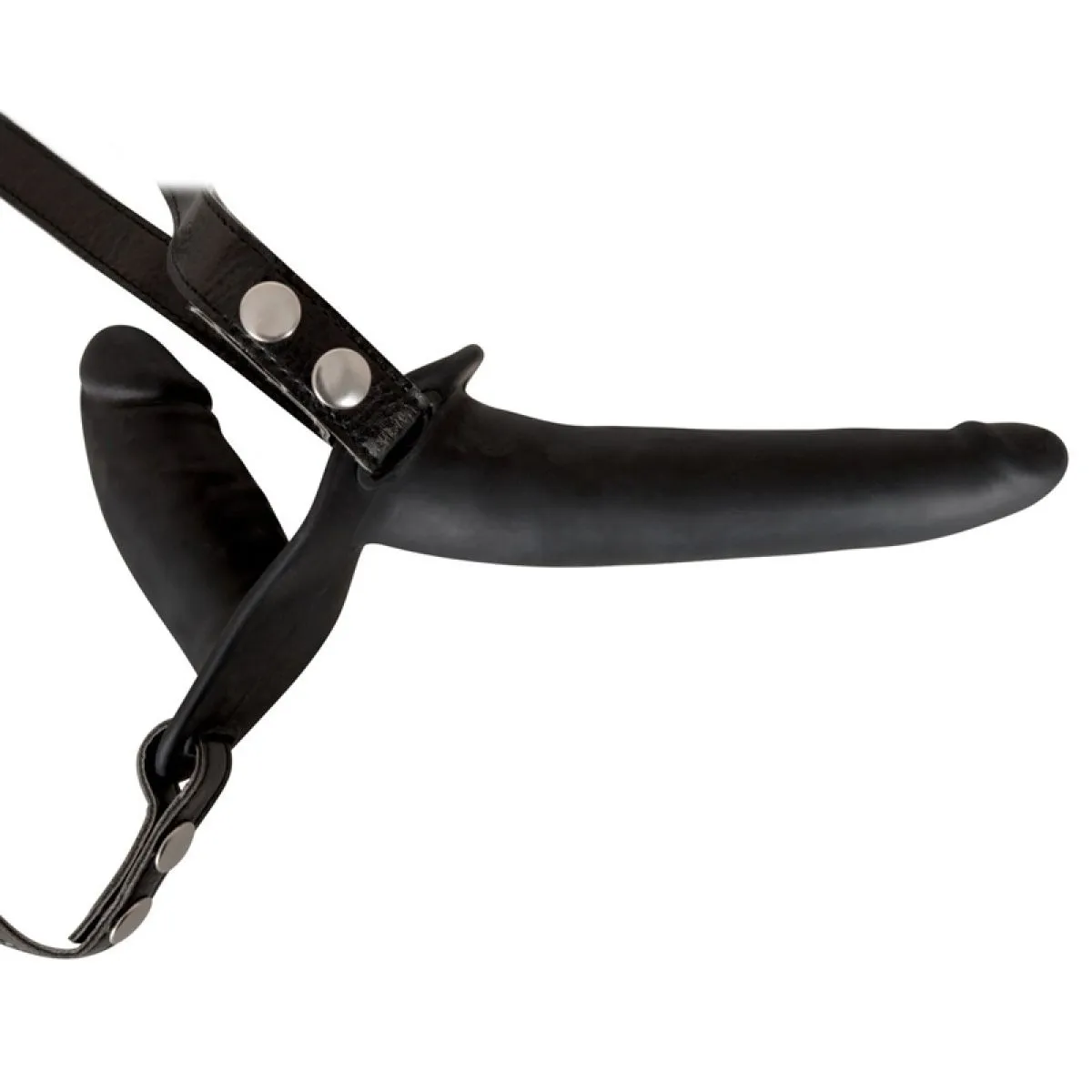 You2Toys Zwarte Dubbele Strapon 4 You2Toys Zwarte Dubbele Strapon - Afbeelding 2