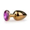 Anal Collection Buttplug Met Ronde Steen - Goud/Roze -Cadeautips Verkoop 1625142337.ET121PUR