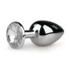 Anal Collection Zilveren Buttplug Met Diamant