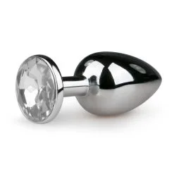 Anal Collection Zilveren Buttplug Met Diamant