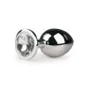 Anal Collection Zilveren Ronde Buttplug Met Diamant -Cadeautips Verkoop 1625142345.ET125CLR