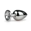 Anal Collection Zilveren Metalen Buttplug Met Kristal -Cadeautips Verkoop 1625142348.ET126CLR