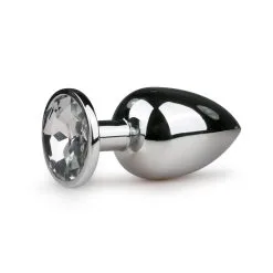 Anal Collection Zilveren Metalen Buttplug Met Kristal