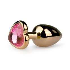 Anal Collection Kleine Buttplug Met Hart - Goud/Roze