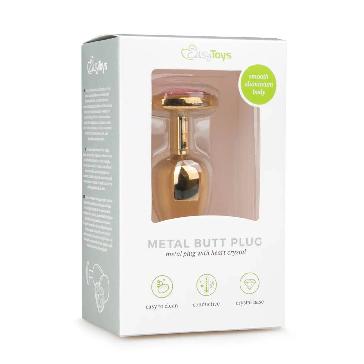 Anal Collection Kleine Buttplug Met Hart - Goud/Roze 4 Anal Collection Kleine Buttplug Met Hart - Goud/Roze - Afbeelding 2