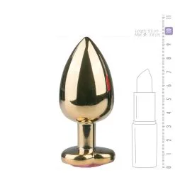 Anal Collection Grote Buttplug Met Hart - Goud/Roze -Cadeautips Verkoop 1625142358.ET129PNK 4
