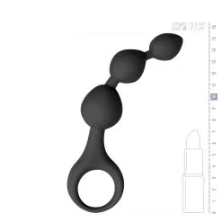 Anal Collection Zwarte Dildo Met Anale Kralen -Cadeautips Verkoop 1625142697.ET181BLK 5