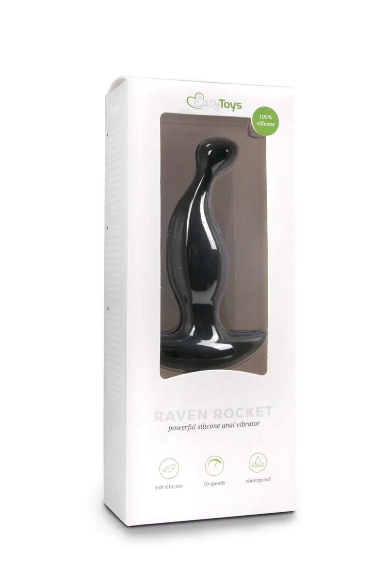 Anal Collection Zwarte Siliconen Prostaat Vibrator 4 Anal Collection Zwarte Siliconen Prostaat Vibrator - Afbeelding 2