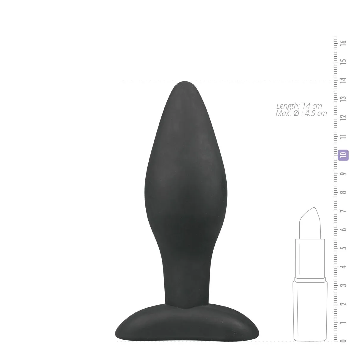 Anal Collection Grote Zwarte Siliconen Buttplug 7 Anal Collection Grote Zwarte Siliconen Buttplug - Afbeelding 5