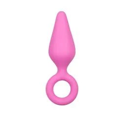 Anal Collection Roze Buttplug Met Trekring - Medium