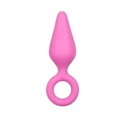 Anal Collection Roze Buttplug Met Trekring - Large