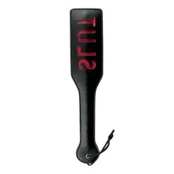 Easytoys Fetish Collection Leren Paddle Slut - Zwart