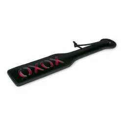 Easytoys Fetish Collection Leren Paddle XOXO - Zwart -Cadeautips Verkoop 1625142766.ET233BLK 4