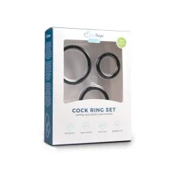 Easytoys Men Only Cockring Set - Drie Maten - Zwart 6 Easytoys Men Only Cockring Set - Drie Maten - Zwart -Cadeautips Verkoop 1625142930.ET229BLK 2