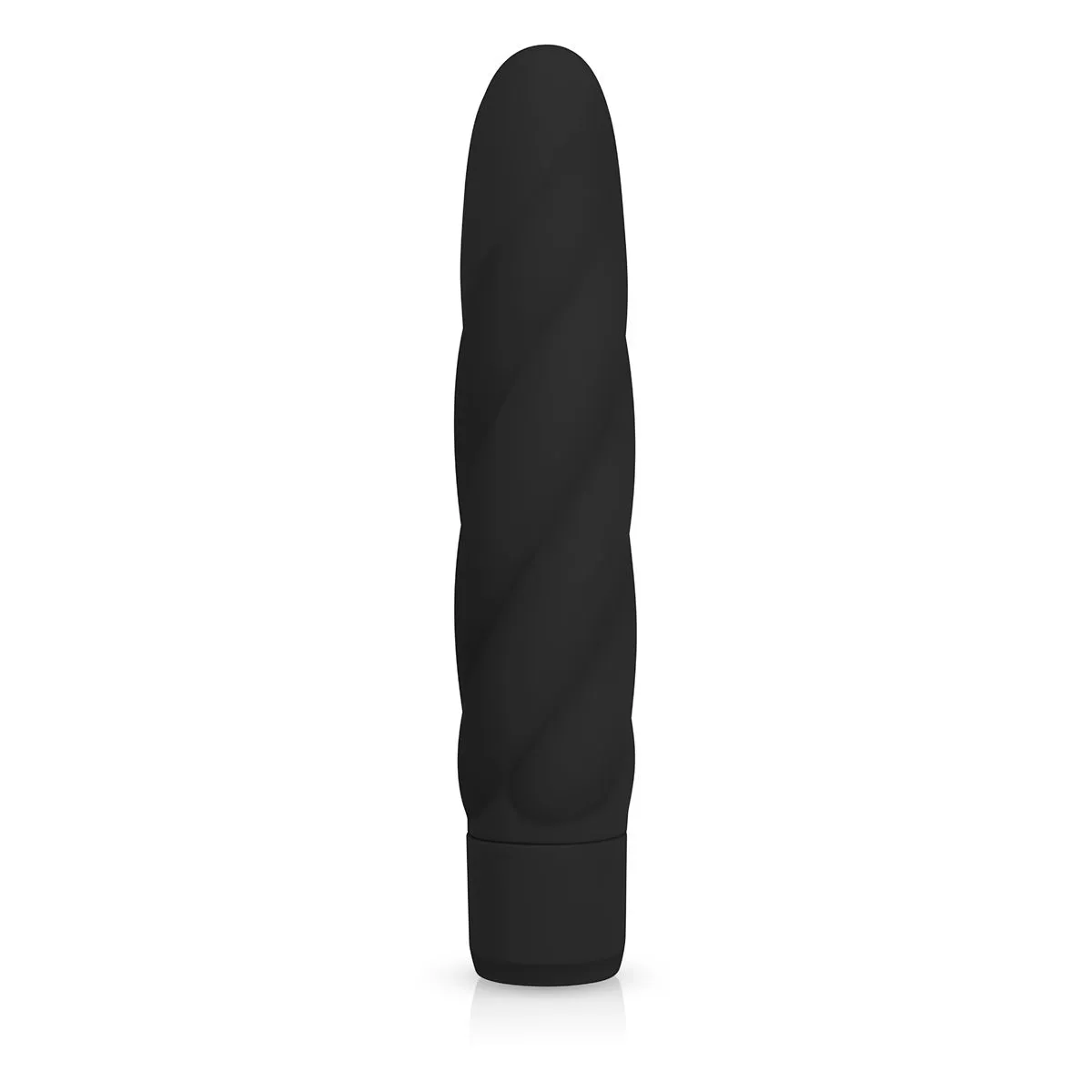 Easytoys Vibe Collection Zwarte Gedraaide Siliconen Vibrator 3 Easytoys Vibe Collection Zwarte Gedraaide Siliconen Vibrator