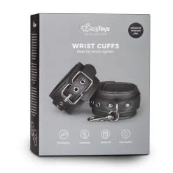 Easytoys Fetish Collection Zwarte Kunstlederen Handboeien -Cadeautips Verkoop 1625143019.ET281BLK 3