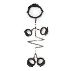 Easytoys Fetish Collection Fetish Set Met Halsband, Enkelboeien En Handboeien -Cadeautips Verkoop 1625143579.ET372BLK 4