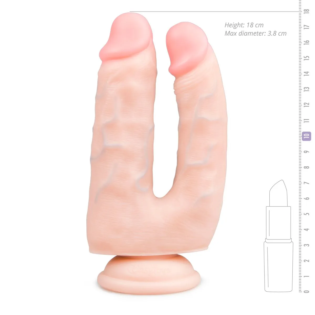 EasyToys Dildo Collection Realistische Dubbele Dildo Met Zuignap - 15 Cm 7 EasyToys Dildo Collection Realistische Dubbele Dildo Met Zuignap - 15 Cm - Afbeelding 5
