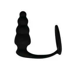 Easytoys Men Only Cockring Met Geribbelde Buttplug