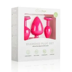 Anal Collection Siliconen Buttplug Met Diamant - Roze -Cadeautips Verkoop 1625145391.ET603PNK 6