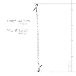 Easytoys Fetish Collection Klassieke Tepelklemmen Met Ketting -Cadeautips Verkoop 1625145820.ET618SIL 4