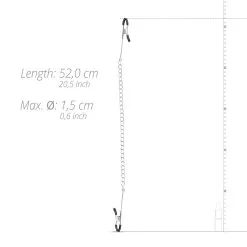 Easytoys Fetish Collection Lange Tepelklemmen Met Ketting -Cadeautips Verkoop 1625145822.ET619SIL 4
