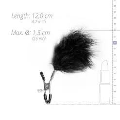 Easytoys Fetish Collection Verstelbare Tepelklemmen Met Veren -Cadeautips Verkoop 1625145825.ET622SIL 3