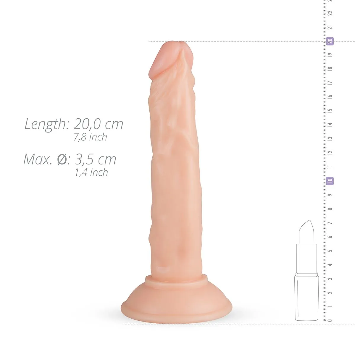 Real Fantasy Blane Realistische Dildo Met Zuignap - 16.5 Cm 7 Real Fantasy Blane Realistische Dildo Met Zuignap - 16.5 Cm - Afbeelding 5
