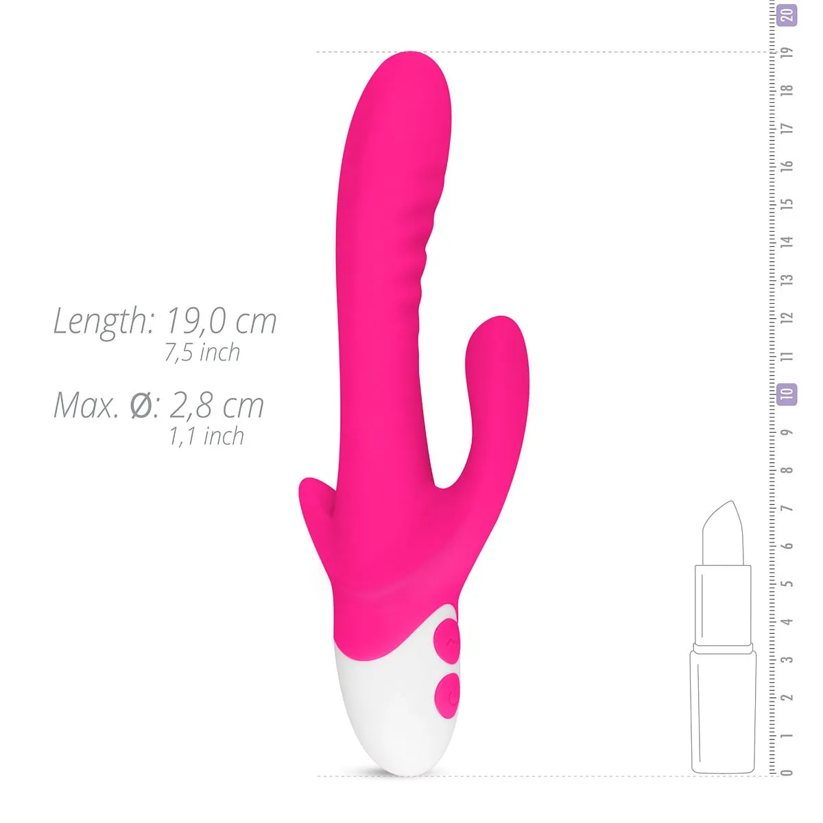 Easytoys Vibe Collection Stellar Vibe Rabbit Vibrator - Roze 7 Easytoys Vibe Collection Stellar Vibe Rabbit Vibrator - Roze - Afbeelding 5