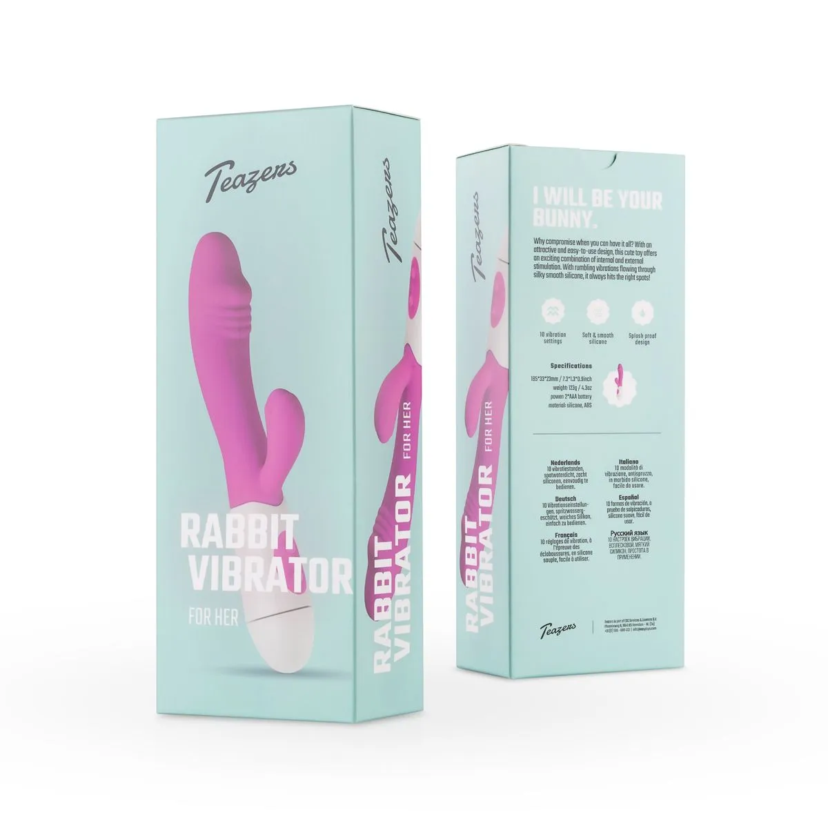 Teazers EasyToys Tarzanbocht Vibrator - Paars 3 Teazers EasyToys Tarzanbocht Vibrator - Paars