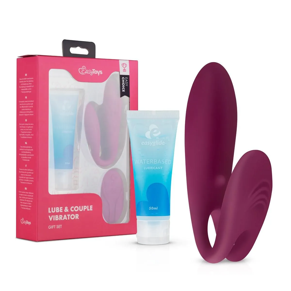 Easy Choice Koppel Vibrator & Glijmiddel Set 3 Easy Choice Koppel Vibrator & Glijmiddel Set