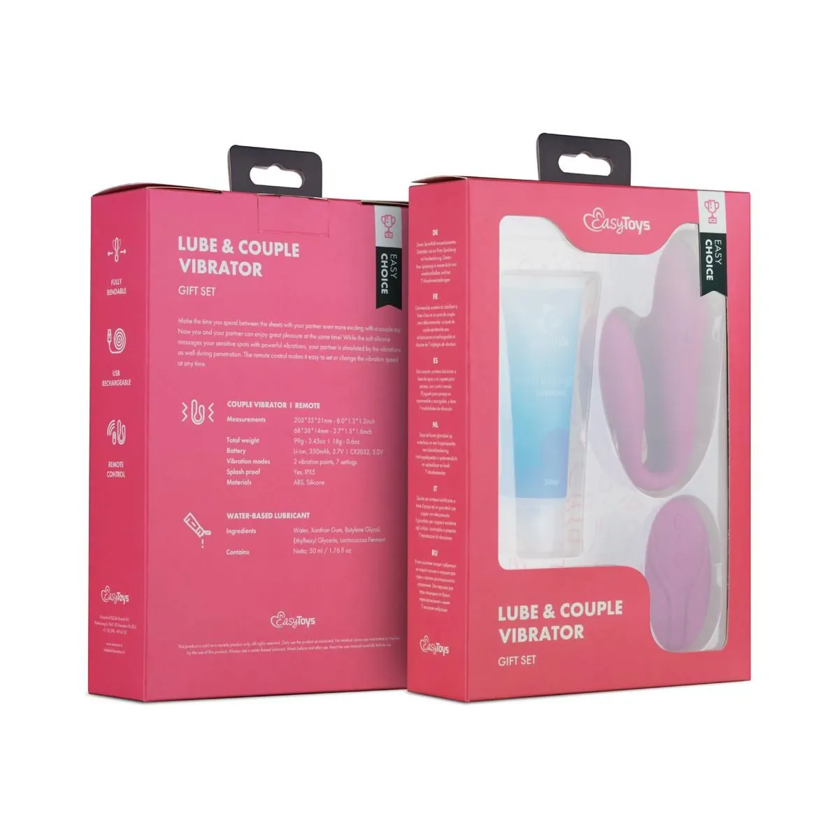 Easy Choice Koppel Vibrator & Glijmiddel Set 13 Easy Choice Koppel Vibrator & Glijmiddel Set - Afbeelding 11
