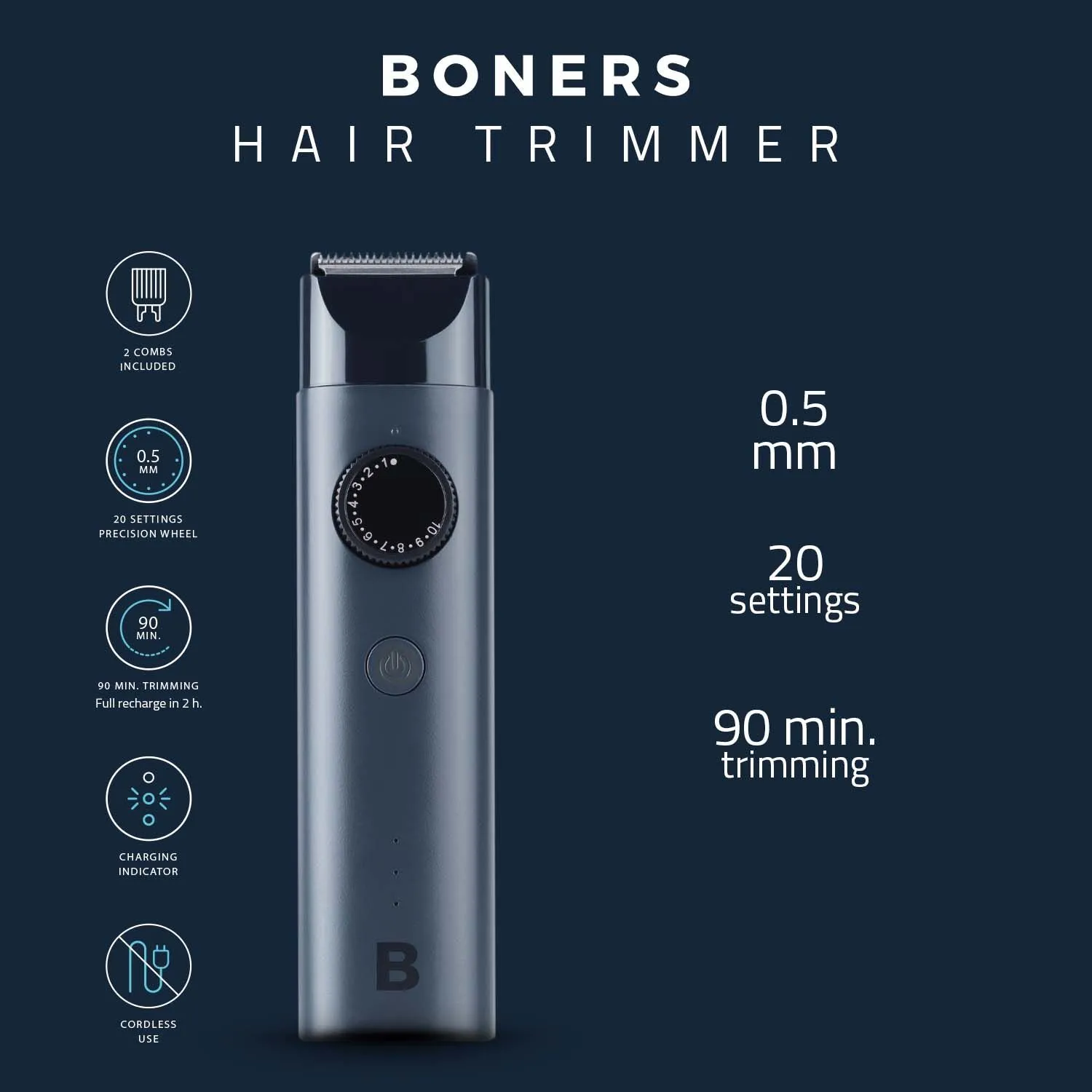 Boners Hair Trimmer Scheerapparaat 11 Boners Hair Trimmer Scheerapparaat - Afbeelding 9