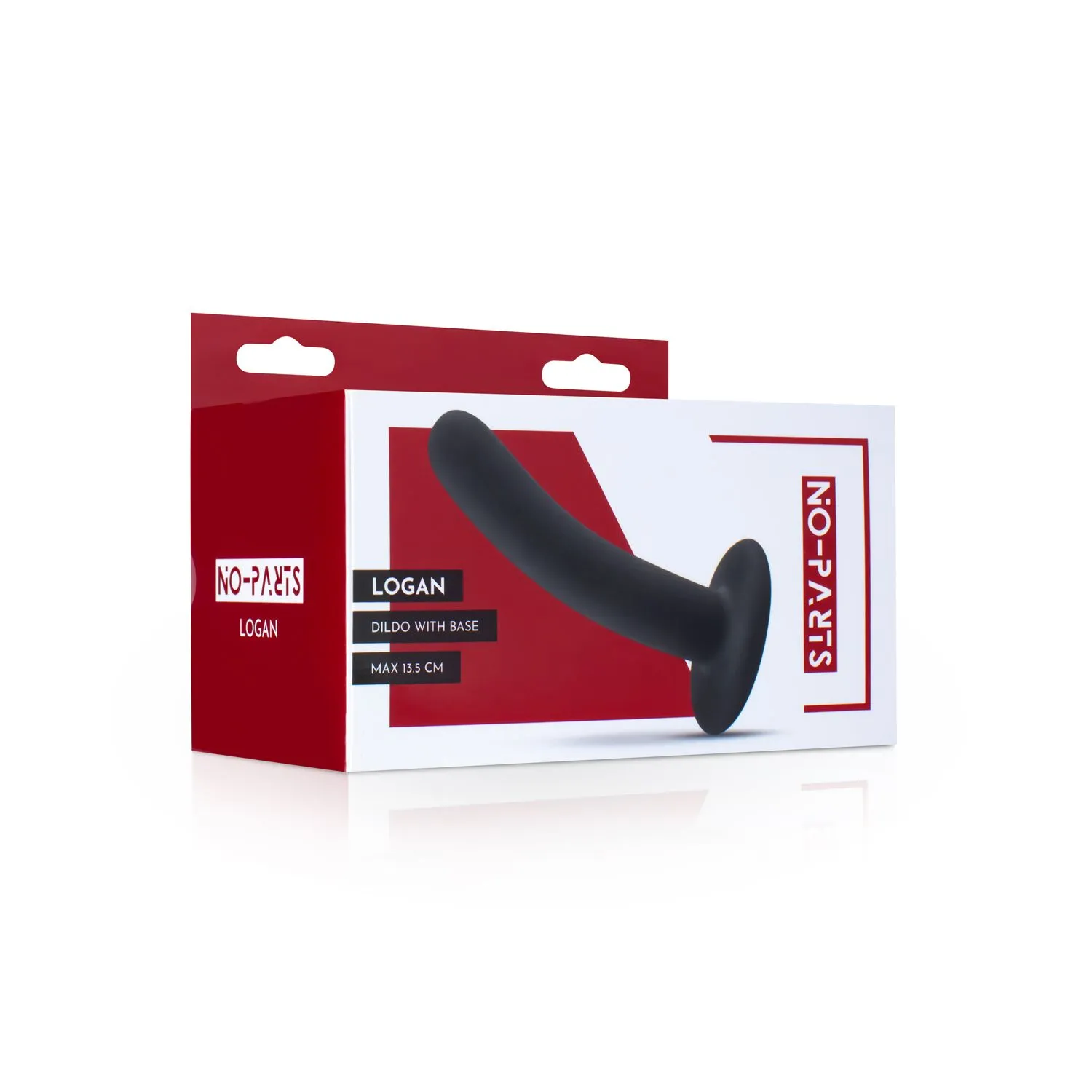 No-Parts - Logan Dildo 13.5 Cm - Zwart 10 No-Parts - Logan Dildo 13.5 Cm - Zwart - Afbeelding 8