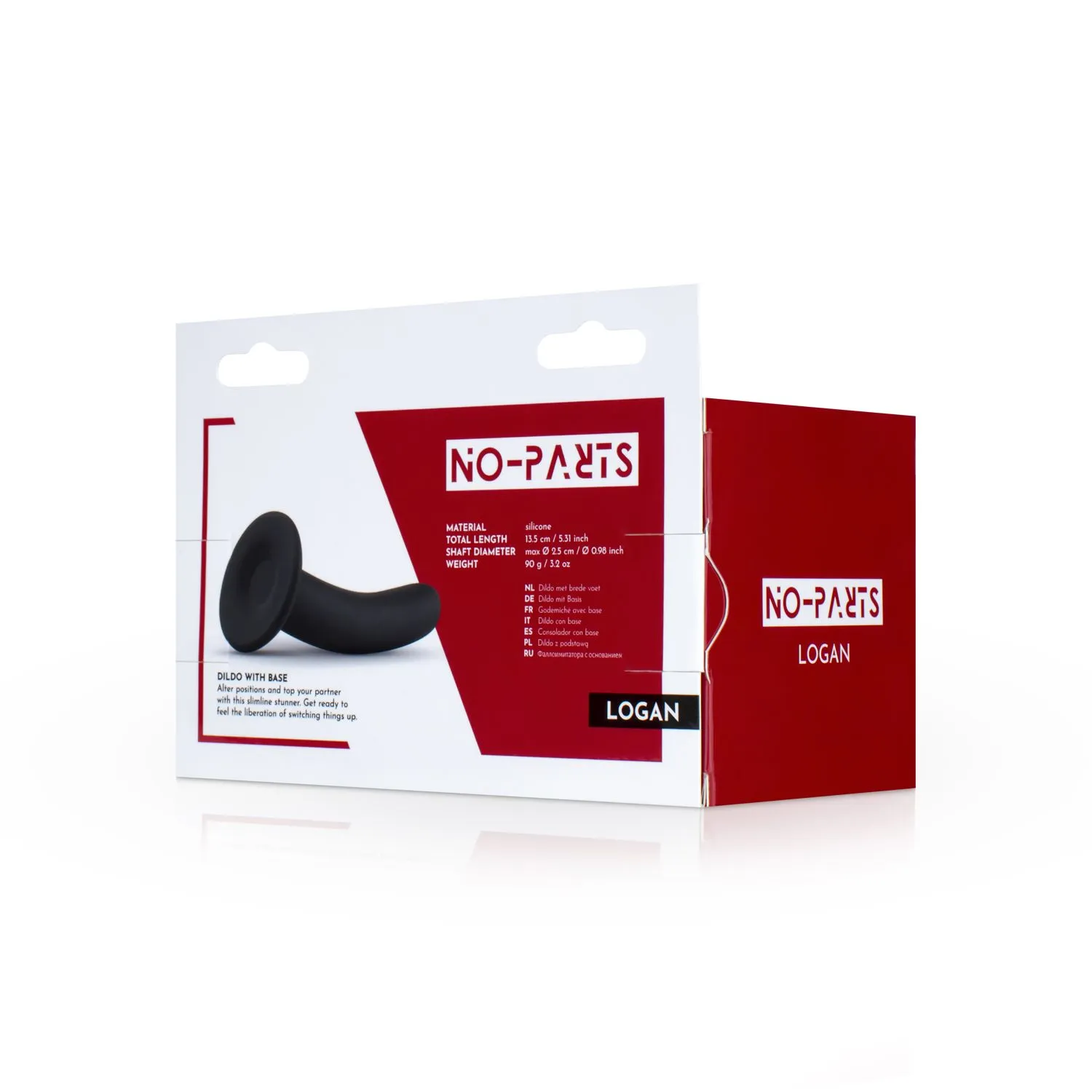 No-Parts - Logan Dildo 13.5 Cm - Zwart 11 No-Parts - Logan Dildo 13.5 Cm - Zwart - Afbeelding 9