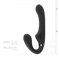 No-Parts - Avery Strapless Strapon Vibrerende Dildo 22 Cm - Zwart -Cadeautips Verkoop 1643352792.NP 05 BLK 13