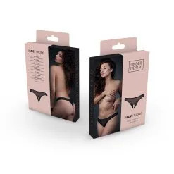 Underneath - Jade Transparante String Met Open Kruisje -Cadeautips Verkoop 1643385933.UN P009 BLK SM 5