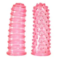FeelzToys Soft & Bumpy Lust Vinger Sleeves - Roze