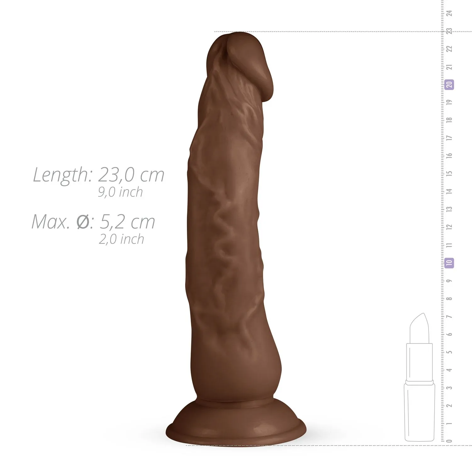 Real Fantasy - James Realistische Dildo - 23 Cm 7 Real Fantasy - James Realistische Dildo - 23 Cm - Afbeelding 5