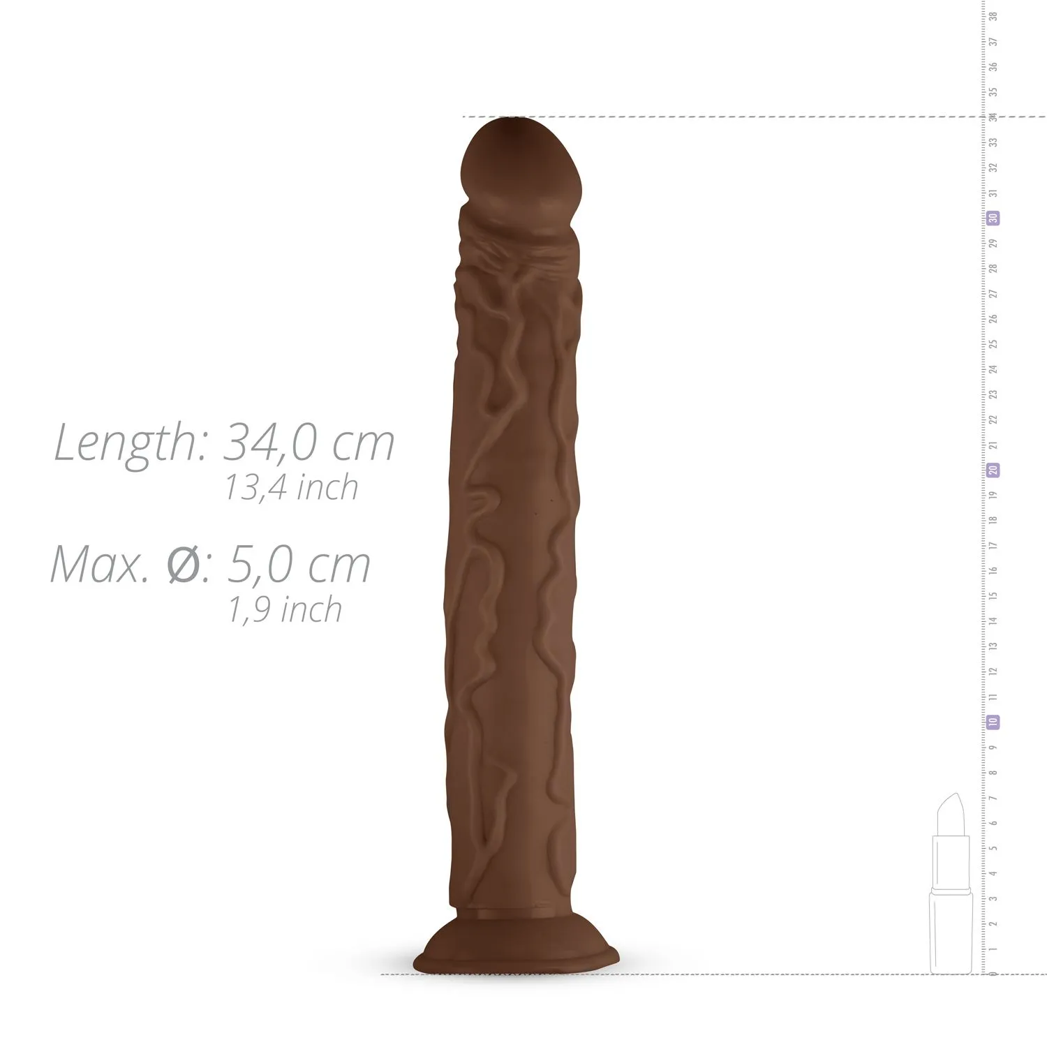 Real Fantasy - David Realistische Dildo - 35 Cm 6 Real Fantasy - David Realistische Dildo - 35 Cm - Afbeelding 4