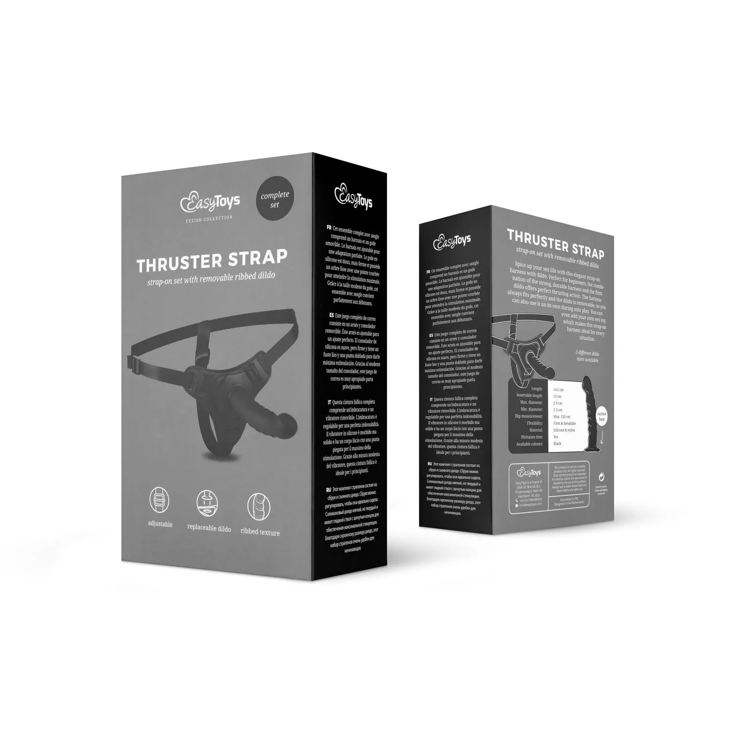 Easytoys Fetish Collection Beginner's Strapon - Gebogen 4 Easytoys Fetish Collection Beginner's Strapon - Gebogen - Afbeelding 2